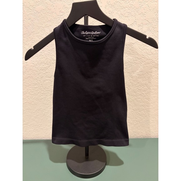 Chelsea DeBoer by Lily & Lottie Tops - Chelsea DeBoer Lily & Lottie Black Ribbed Racerback Tank Top M/L